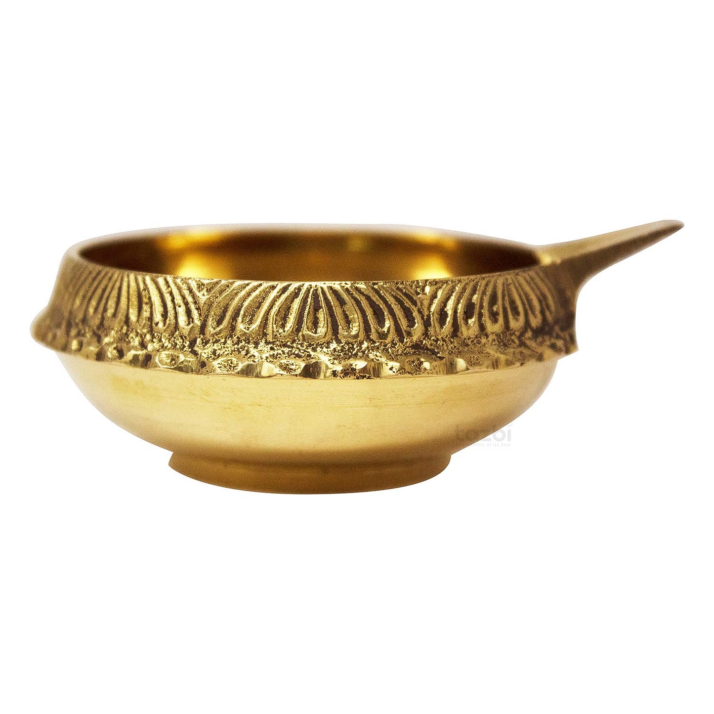 Crafts of India : 10 Pcs Kuber Diya Set for Diwali, Handmade Virgin Brass Oil Lamp for Deepawali Pooja, Vilakku for Puja, Deepawali Decoration