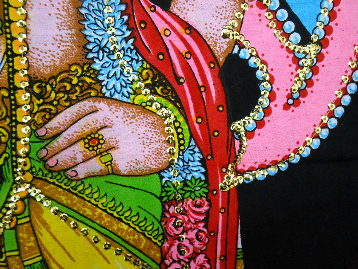 Kartikeya Batik Wall Painting - A Divine and Powerful ArtworkBatik Cotton Wall Painting 40" X 30" Inches