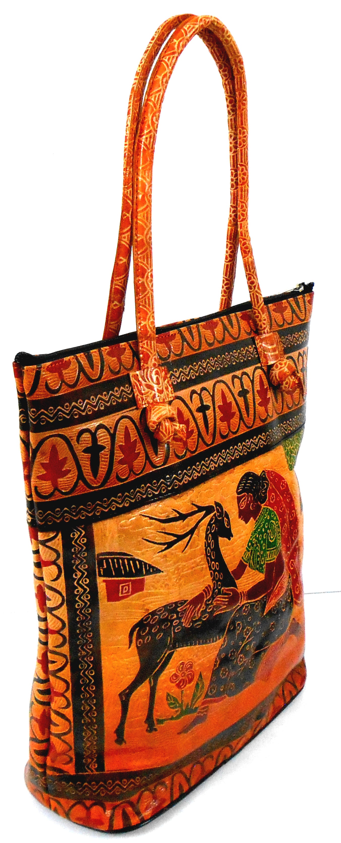 Shankuntala Loving a Deer design Hand Made Shantiniketan Shopping Bag