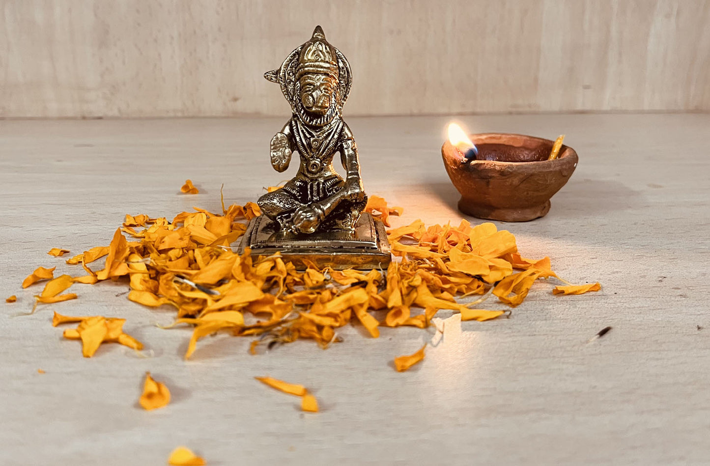 Crafts of India Lord Hanuman Small Brass Statue