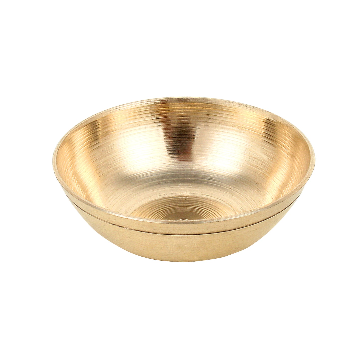Crafts of India Brass Thali Set for Bhog to Kanha Thakur ji Indian Hindu God Rituals Puja Plate. Set of 4 Pieces, (Plate, Katori, Glass, Spoon)