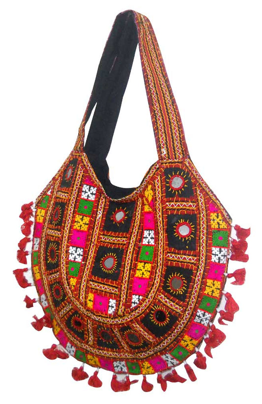 Designer Multi Colored Exotic Design Hand Embroidered Banjara Shoulder Bag